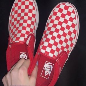 Red Checkered Vans